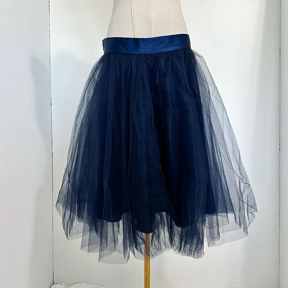 Space 46 Wendy Tulle Skirt XXL fits like M Navy Fairy Ballet Punk Whimsy Party